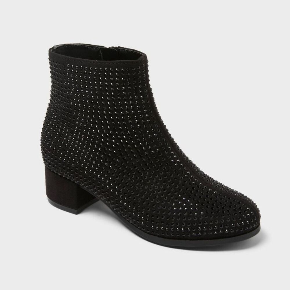 Girls' Gita Rhinestone Dress Boots - art class Black 1